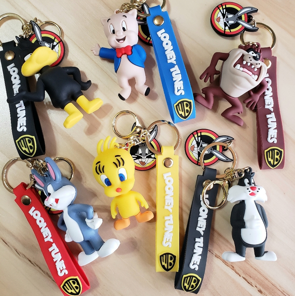 Looney Tunes  3D Keychains 6 Different Styles To Choose From